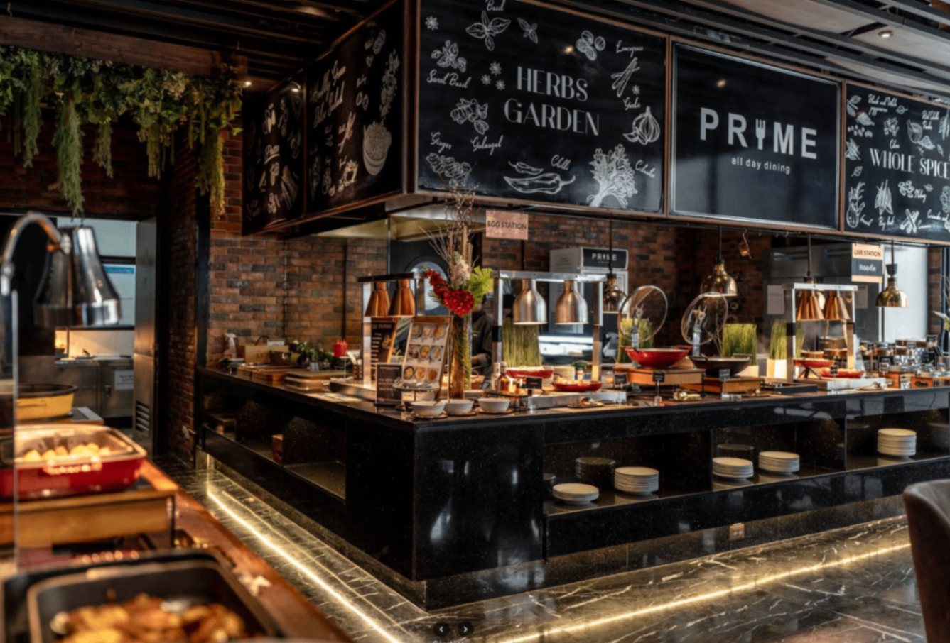 PRIME herbs garden buffet station