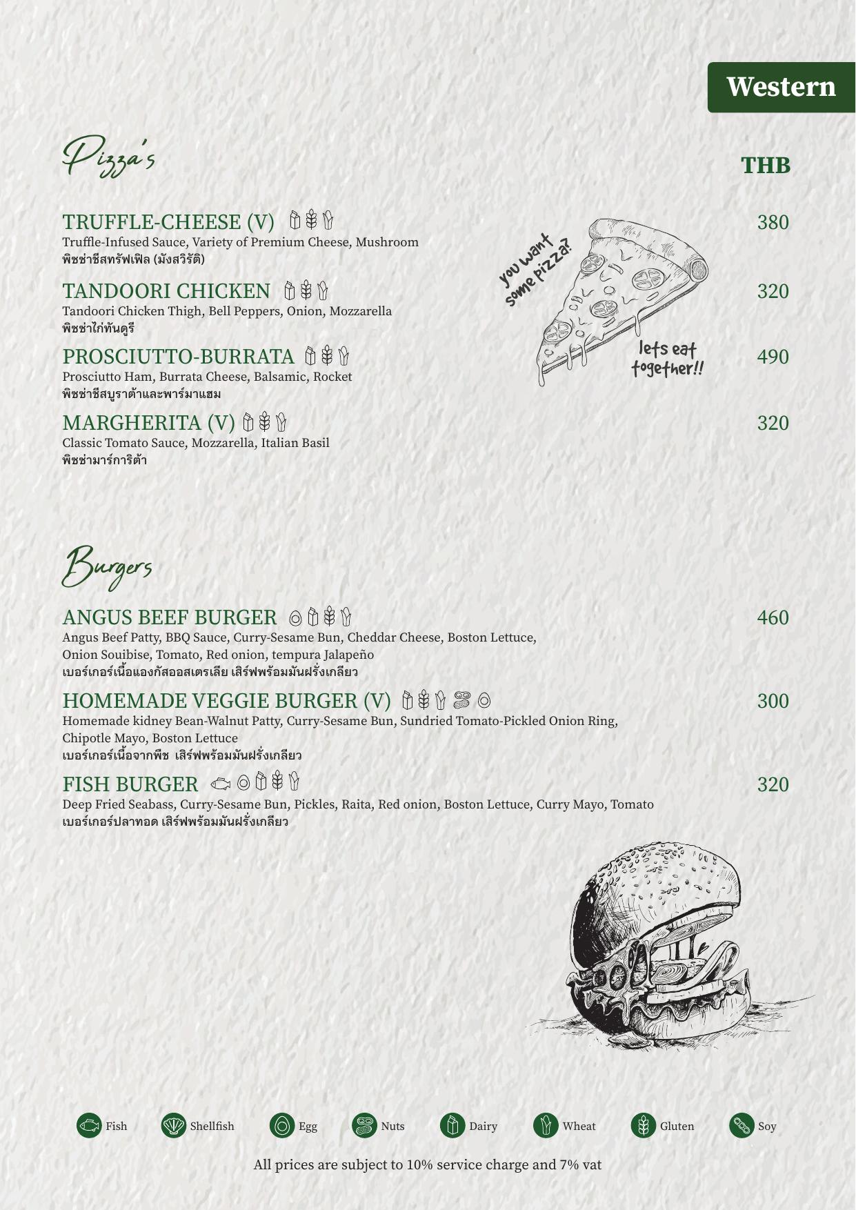 PRIME à la carte menu — page 4